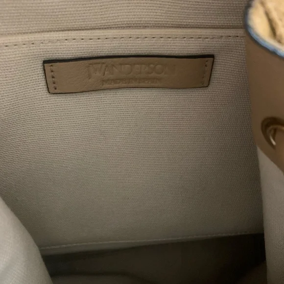 JW ANDERSON Tan Backpack with Gold Accents - Picture 15 of 16